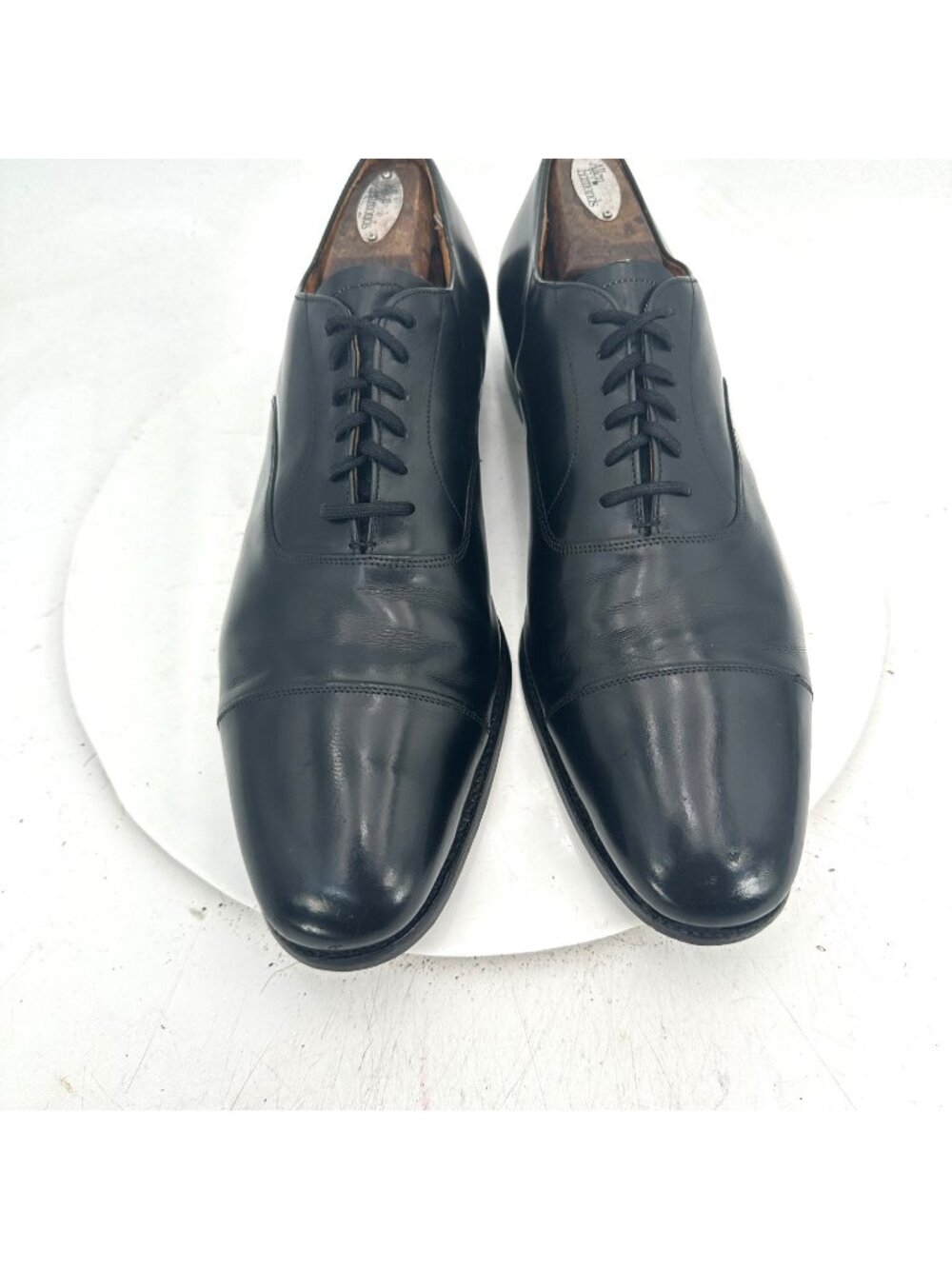 Church's Men Size 12AA Black Leather Cap Toe Lace Up Oxford Dress Shoes